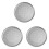 3Pièces Plateau Cuisson Four Aluminium Argenté 2