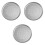 3Pièces Plateau Cuisson Four Aluminium Argenté 3
