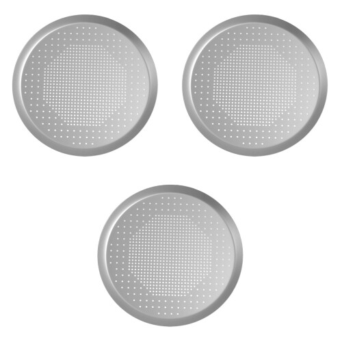 3Pièces Plateau Cuisson Four Aluminium Argenté 2