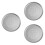3Pièces Plateau Cuisson Four Aluminium Argenté 6