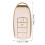 2Pcs White Tpu Key Fob Case Car Key Protector Minimalist Splashproof 2