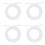 4Pcs Easy Install Silicone Rubber Shower Door Bottom Seal Strips 4