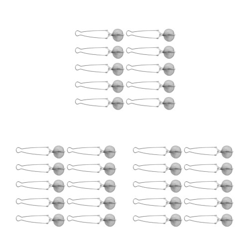30Pcs Mesh Tea Steeper Stainless Steel Silver Infusers for Tea Lovers 1
