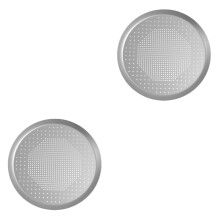 2Stk Aluminium Pizza- Und Pfannkuchenblech, Robust, Hitzebeständig