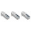 3Pcs Silver USB Hub for Laptop with Rotatable Multi-Port Adapter 4