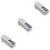 3Pcs Silver USB Hub for Laptop with Rotatable Multi-Port Adapter 5