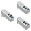 3Pcs Silver USB Hub for Laptop with Rotatable Multi-Port Adapter 6