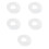 5Pcs Bathroom Sealing Strip Transparent Flexible Water Blocking Strip 6