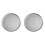 2Pcs Aluminum Alloy Perforated Pizza Bakeware Silver Tray 2