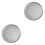 2Pcs Aluminum Alloy Perforated Pizza Bakeware Silver Tray 3