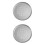2Pcs Aluminum Alloy Perforated Pizza Bakeware Silver Tray 5