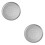 2Pcs Aluminum Alloy Perforated Pizza Bakeware Silver Tray 6