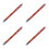 4Pcs Red Plastic Sword Holder Scabbard Waterproof Storage for Tai Chi 1