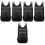 5Pcs Foldable Lightweight Backpack Black Waterproof for Outdoor Use 3