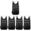 5Pcs Foldable Lightweight Backpack Black Waterproof for Outdoor Use 4