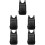 5Pcs Foldable Lightweight Backpack Black Waterproof for Outdoor Use 5