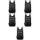 5Pcs Foldable Lightweight Backpack Black Waterproof for Outdoor Use 6