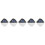 5Pcs Household Solar -Resistant Wall Lamp Outdoor Waterproof 8