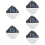 5Pcs Household Solar -Resistant Wall Lamp Outdoor Waterproof 9