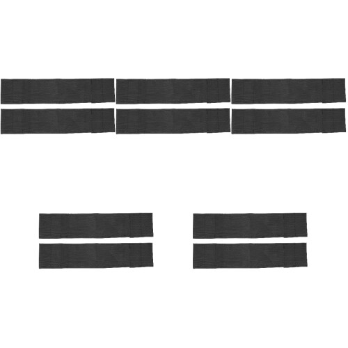 10Pcs Multi-Function Black Wheelchair Leg Rest Straps Foot Support 1