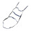 Bootsseilleiter mit Edelstahlhaken, 3-stufig 6