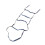 Bootsseilleiter mit Edelstahlhaken, 3-stufig 8