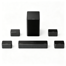 ULTIMEA Poseidon D80 7.1 True Surround Soundbar for TV Dolby Atmos Home Cinema System with Wireless Subwoofer & Rear Speakers