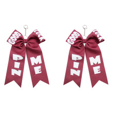 Double Set Fashionable Cheer Key Chains Measuring-Dark Red