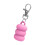 Porte-clés élégant avec capuchon de brillant à lèvres,-Rose 1