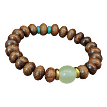 Bracelet sophistiqué de perles de boulier en-bois de rose noir