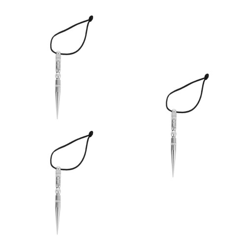 3Pièces Outils Tricot Bracelet Acier Argenté Usage Compact 1