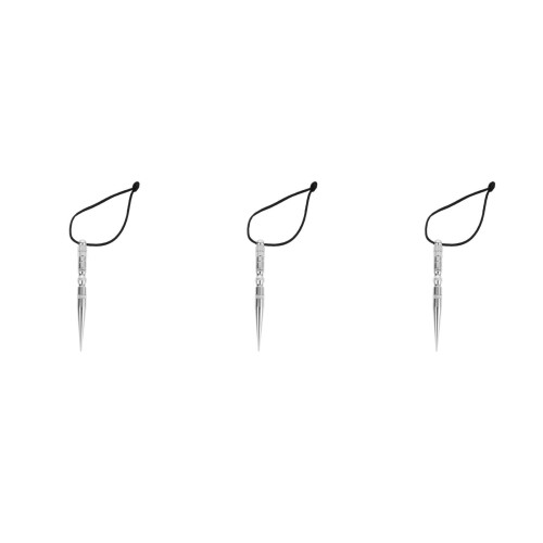 3Pièces Outils Tricot Bracelet Acier Argenté Usage Compact 2