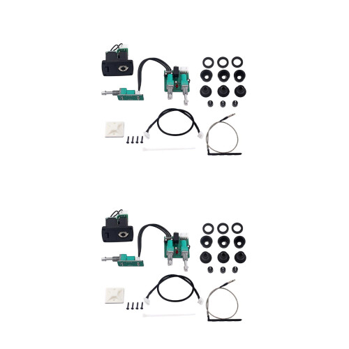 2Pièces Préampli Ukulele Piezo Noir Avec Bass/treble Intégré 1
