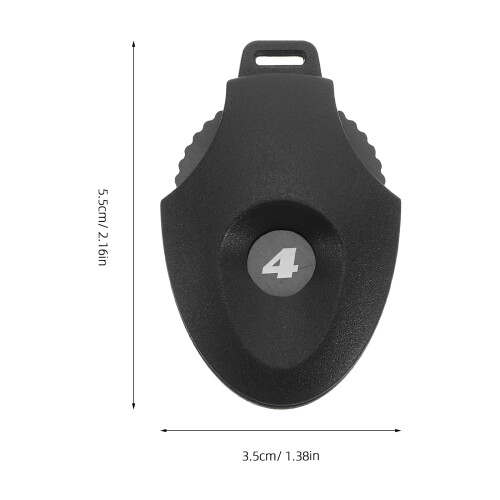 5Pièces Compteur De Golf Compact ABS Noir Durable 1