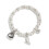 Robustes Armband aus Legierung und Acryl, schwarzer 1