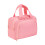 Practical Fabric Cosmetic Pouches Double Opening Design-Pink 1