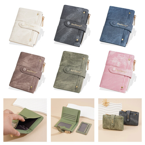 Modern Inspired Ladies Wallet Integrated Card Case-Black 2