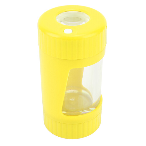 LED Cigarette Jar with Grinder and Magnifier 1