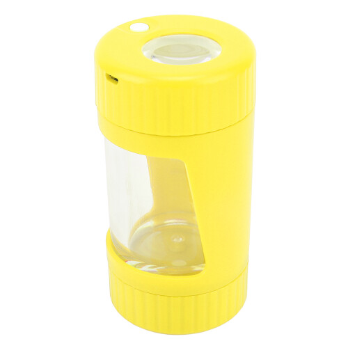 LED Cigarette Jar with Grinder and Magnifier 2