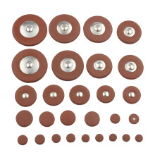 Saxophone Leather Pads for Tenor Alto Soprano, Replacement Key Cushion Pads with Shock Absorption