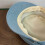 Elegant Cotton Polyester Flat Top Hat With Metal-light blue 5