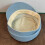 Elegant Cotton Polyester Flat Top Hat With Metal-light blue 6