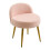 Living And Home Teddy Fleece Dressing Table Stool with Iron Legs, Pink 3