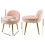 Living And Home Teddy Fleece Dressing Table Stool with Iron Legs, Pink 6