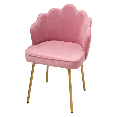 Living And Home Shell-Back Dressing Table Chair with Adjustable Feet 1