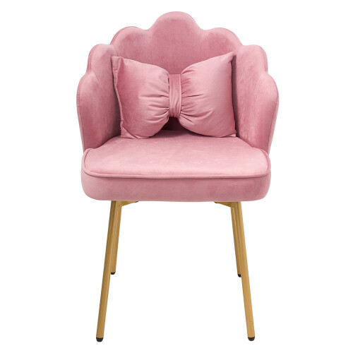 Living And Home Shell-Back Dressing Table Chair with Adjustable Feet 2