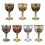 Stylish 100ml Antique Themed Drinking Cup Durable Alloy-Red 2