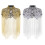 Luxurious Sequined Shawl With Long Fringed Embroidery-Silver 3
