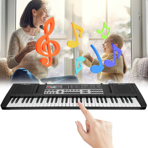 61 Keys Electronic Keyboard Digital MP3 Music Piano USB w/ Microphone 1