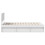 vidaXL Bed Frame with Headboard White 120 x 190 cm Solid Pine Wood 8